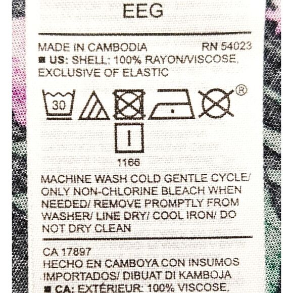 OLDโNAVY NEW Plus Size Women's Floral Print Cotton Woven Dress Black Combo XXL - Picture 13 of 16